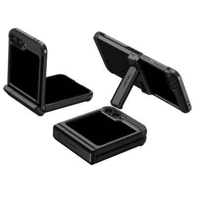 Këllëf telefoni Spigen Tough Armor Pro, për Samsung Galaxy Z Flip6, i zi