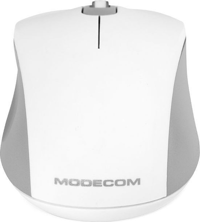 Maus Modecom WM10S, wireless, USB, i bardhë