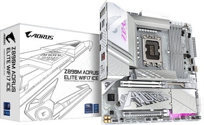 Pllakë amë GIGABYTE Z890M AORUS ELITE WIFI7 ICE, DDR5, WiFi 7, e zezë