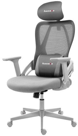 Karrige gaming Huzaro Combat 2.7, ergonomike, rrjetë, gri