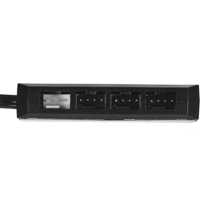 HUB ventilatorësh Deepcool FH-04, 4 porta, 4-pin, i zi