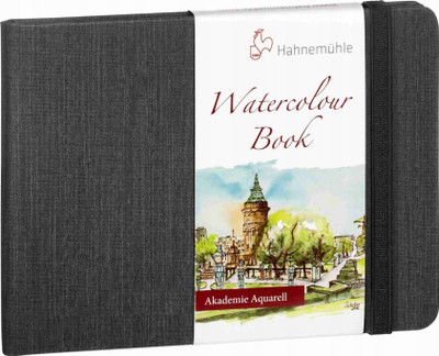 Bllok akuareli Hahnemuhle Watercolour Book, letër pa acid, kapak i fortë, i zi