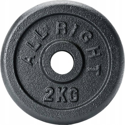 Диск тег Allright, 2kg, за шипка, црн