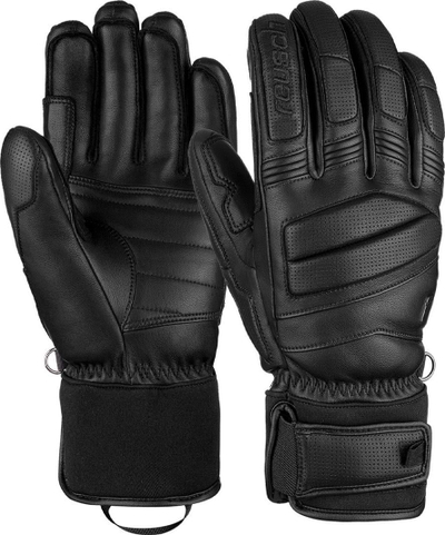 Doreza skish Reusch Master Pro, lëkurë, të zeza