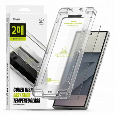 Xham mbrojtës Ringke Easy Slide Galaxy Z Fold 7, 2 copë, 9H, transparent