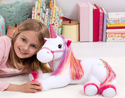 Lodër pelushi Bayer Cuddly Toy Unikorn, me dritë, me tinguj, shumëngjyrësh