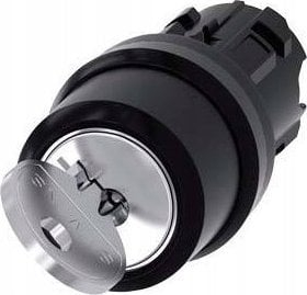 Çelës me bravë Siemens SIRIUS ACT Ronis 3SU1000-4BF01-0AA0, 22mm, 2 pozicione O I, i zi