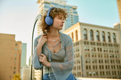 Kufje pa tela Bose QuietComfort, Bluetooth, që heqin zhurmën, blu Blue Dusk
