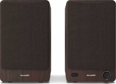 Kaltoparlantë rafti Sharp Bookshelf, 60W, Bluetooth USB, kafe