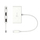 Përshtatës j5create Eco-Friendly USB-C në HDMI/USB-A, 100W, i bardhë