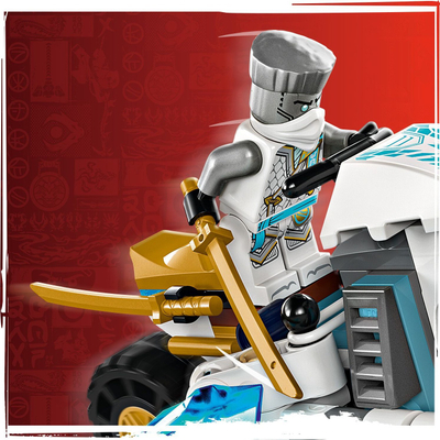 Set LEGO Ninjago Motoçikleta e Akullit e Zane 71816, 84 copë, për kalamaj 7+, shumëngjyrësh