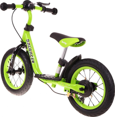Biçikletë balancuese SportTrike Balancer WB-21, rrota 12", për fëmijë, jeshile