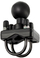 Bazë montimi RAM Mounts Double U-Bolt Ball Base, për tuba 1\"–1.25\", kokë sferike 1.5\", e zezë