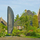 Mbulesë çadre kopshti Nature, për çadra të pjerrëta, 54/32 x 290 cm, gri e errët