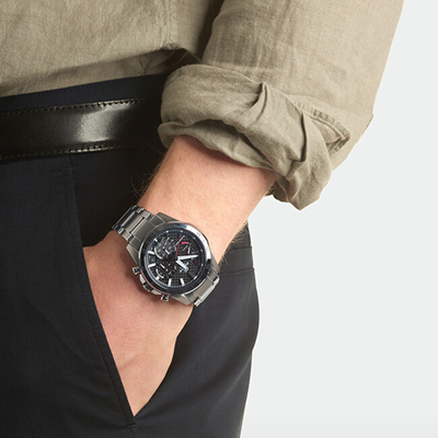 Orë për meshkuj Casio Casio Edifice Bold Design hCA3812, e argjendtë