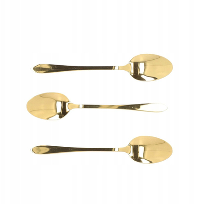 Set lugicash Homla STILO, 3 copë, çelik inox, ngjyrë ari