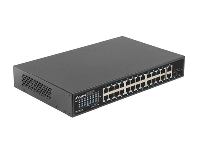 Switch rrjeti Lanberg RSGE-24P-2GE-2S-250, 24x PoE+ 1Gbps, 2x SFP, 250W, i zi