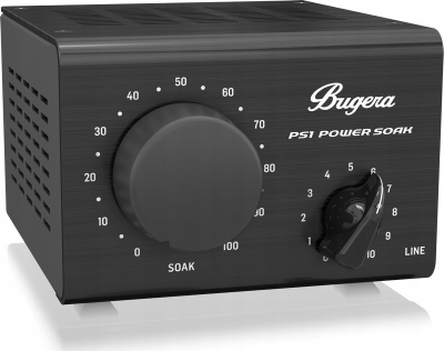 Attenuator fuqie Bugera PS1 Power Soak, deri 100W, dalje e emuluar mikrofoni, i zi