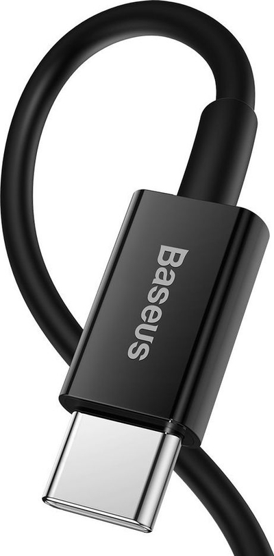 Kabllo karikimi Baseus BSU2666, USB C në Lightning, 1 m, 20W, e zezë