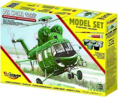 Model helikopteri Mirage PZL W-3RL Sokół, miniaturë për koleksion, shumngjyrësh