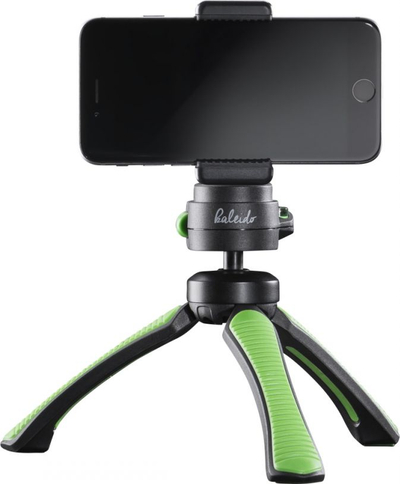 Tripod tavoline Mantona Kaleido Gaia Mini, me kokë sferike, lidhje 1/4", lime green