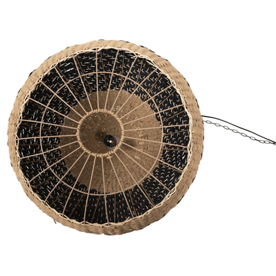 Llambë e varur tavani tavan prej ratan Φ54x42-145Hcm (HM4354), zezë