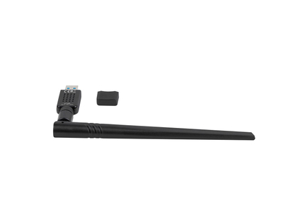 Мрежен адаптер Lanberg NC-1200-WIE, USB 3.2, безжичен интернет, 1200Mbps, црн