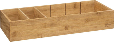 Organizues sirtari 5Five Tidy Smart, me 3 ndarje, bambu, ngjyrë natyrale