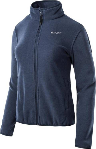 Bluzë polar për goca Hi-tec Zoe, me zinxhir, XXL, blu e errët