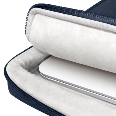 Çantë laptopi Tech-Protect Basic, 15-16", xhep me zinxhir, blu e errët
