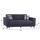 Divan Kristina HM3165.30 210×80×83 cm, gri
