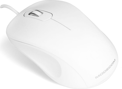 Maus Modecom MC-M10, оптички, 1000 DPI, бел