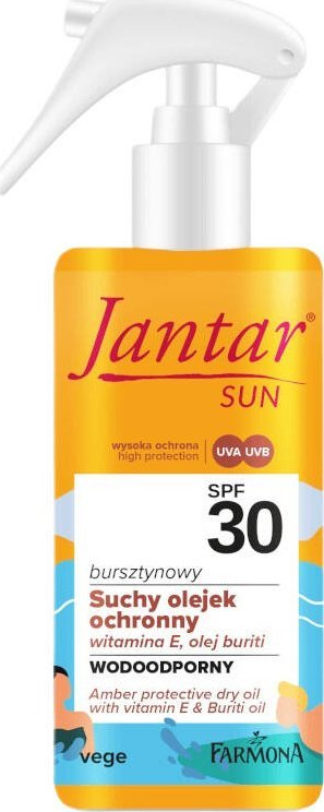 Vaj i thatë trupi Jantar SUN Amber Dry Oil SPF 30, 150 ml
