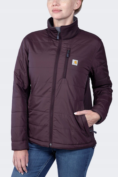 Xhaketë Carhartt Rugged Flex me mbushje, stof, masa M, e kuqe e errët