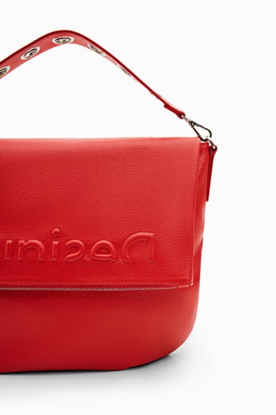Çantë krahu Desigual Bag Half Logo 22 Bretú 22WAXP79 7029, e kuqe