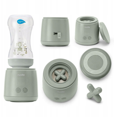 Грејач за шишиња Nuvita Universal Bottle Warmer Port, универзален, пренослив, сив