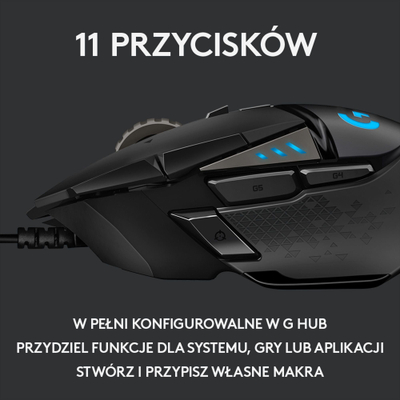 Set gaming Logitech G502 Hero Mouse dhe G Pro X, sensor HERO, mikrofoni BLUE VO!CE, i zi