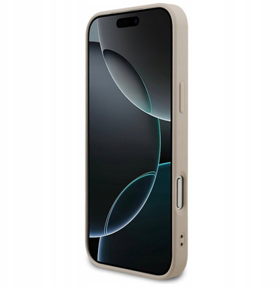 Kapak telefoni Guess Hardcase 4G Classic GUHCP17XG4GFPI, për iPhone 17 Pro Max, lëkurë eko, rozë