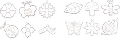 Set kreativ për pikturim Art Set For Painting Templates Markers XL, me shabllone, me ngjitësa dhe gurë zbukurues, shumëngjyrësh