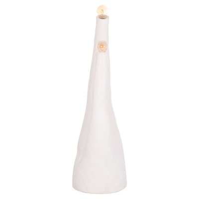 Lampë dyshemeje dekorative TUSKEN HM4702.02, 145cm, çimento fiber, e bardhë