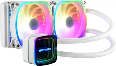 Ftohës uji për CPU Enermax AquaFusion ADV 240, 240mm, RGB, i bardhë