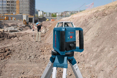 Nivelues me laser Bosch GRL 400 H, 400m, i kuq