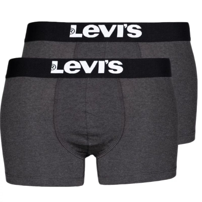 Боксерки Levis Trunks 2 Pack, пакување 2 парчиња, сиви