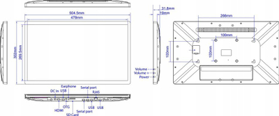 Tablet Allnet Touch Display, 21.5", 16GB, i zi