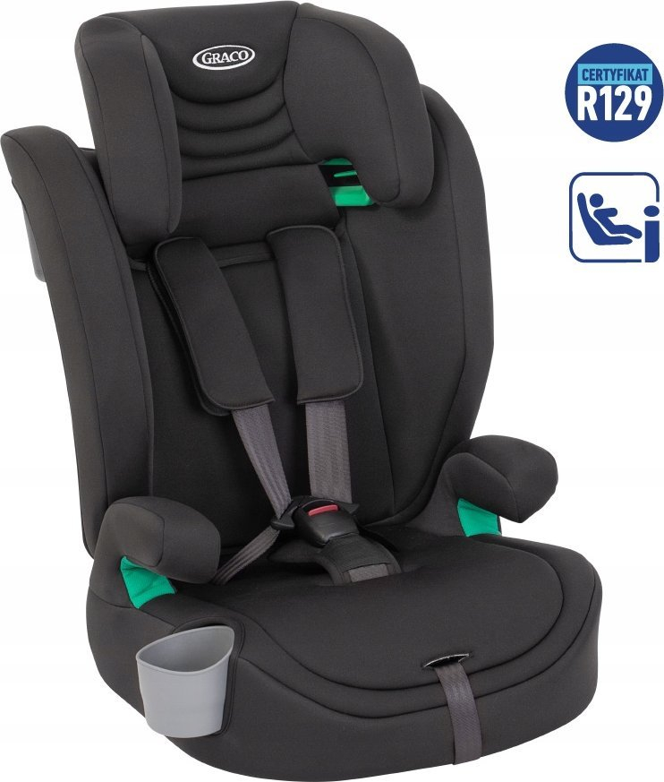 Karrige makine për fëmijë Graco Eldura R129, 2 në 1, forward facing, e zezë