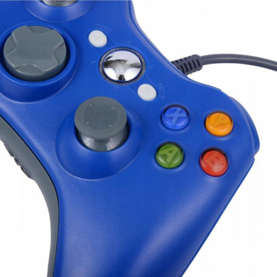 Gamepad Aptel KX13B, me kabëll USB, për Xbox 360 dhe PC, blu