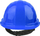 Helmetë sigurie Wolfcraft 1, PE, 52 62 cm, blu