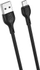 Kabllo Micro USB XO NB200, 1m, 2.1A, e zezë