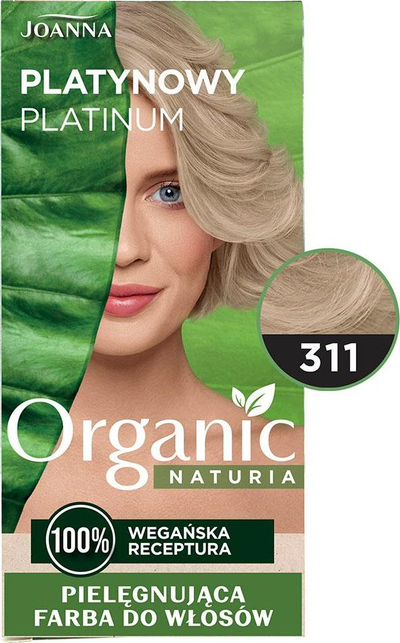 Bojë flokësh Joanna Naturia Organic 311 Platinum, vegane, pa amoniak
