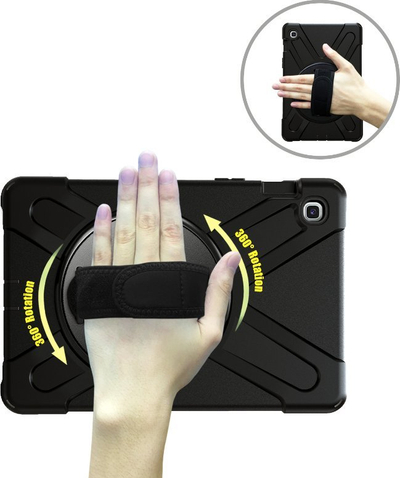 Mbrojtëse tableti AUSTIN Defender për Samsung Galaxy Tab A 10.1, me rrip dore, me mbajtëse, e zezë